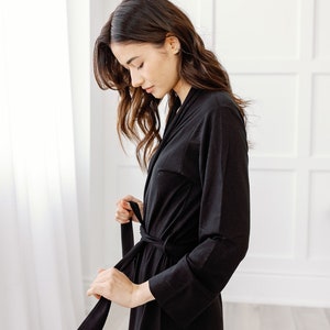 The Bamboo Robe Black Made in Canada image 7