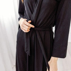 The Bamboo Robe Black Made in Canada image 9