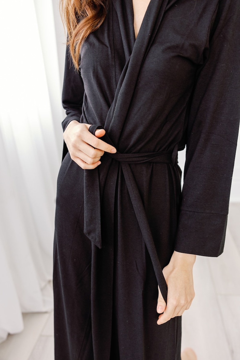 The Bamboo Robe Black Made in Canada image 9
