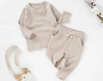 Toddler and Baby Ribbed Set