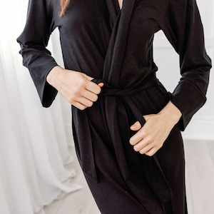 The Bamboo Robe Black Made in Canada image 5