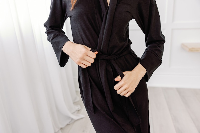 The Bamboo Robe Black Made in Canada image 5