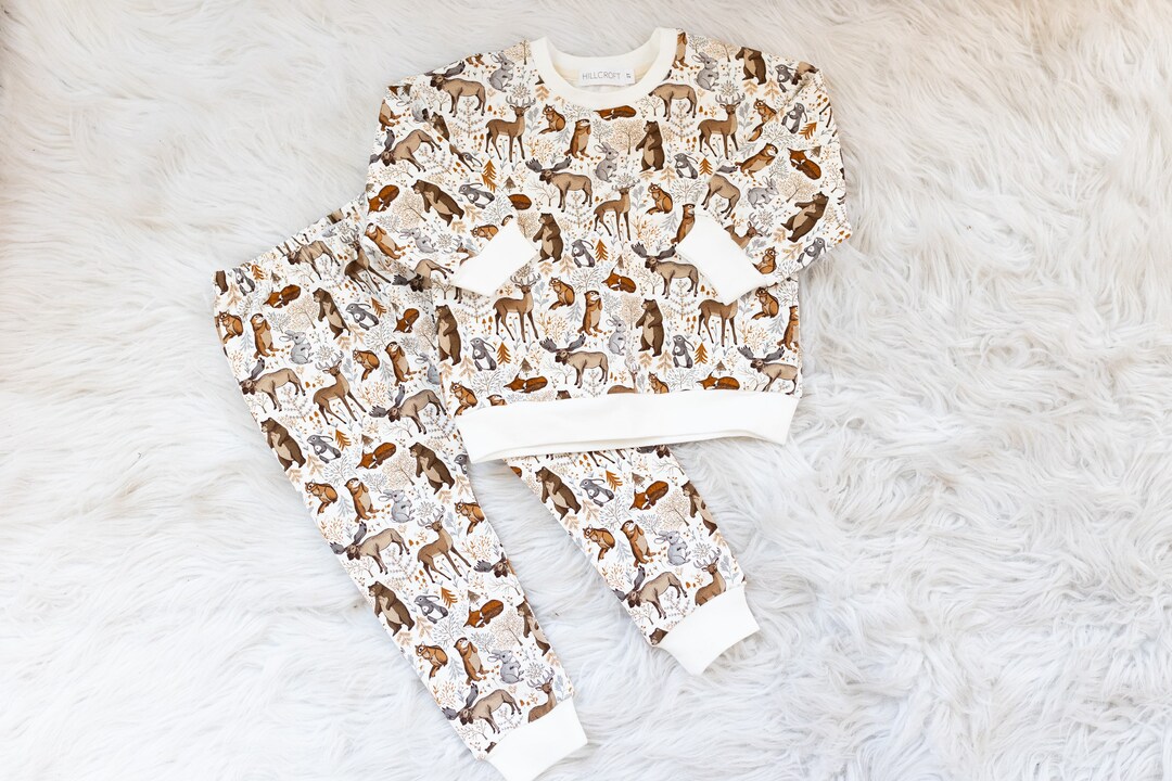 Little Woodlands Tracksuit Canadian Tracksuit Baby Etsy UK
