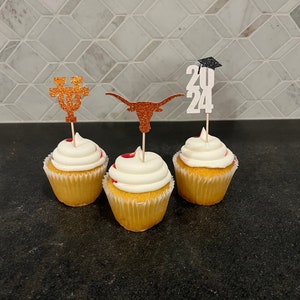 Graduation Cupcake Toppers 2024