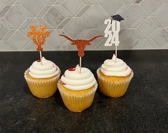 Graduation Cupcake Toppers 2024