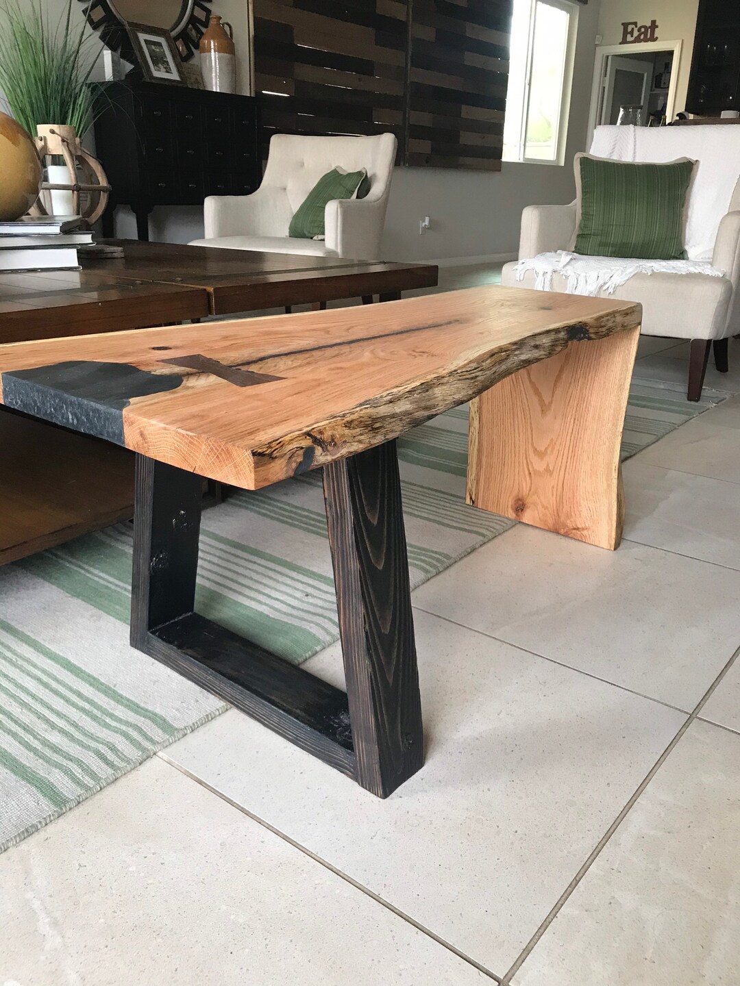 Waterfall Coffee Table/ottoman Etsy