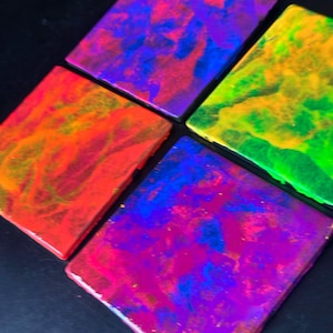 Marbled coasters - Set of 4