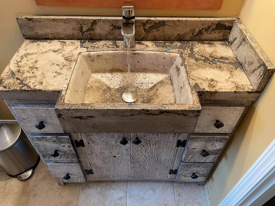Old World Farmhouse Bathroom Sink Etsy