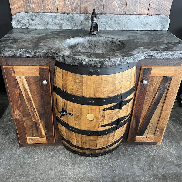 Whiskey Barrel Sink - Etsy