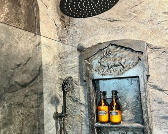 Concrete Shower Shelf