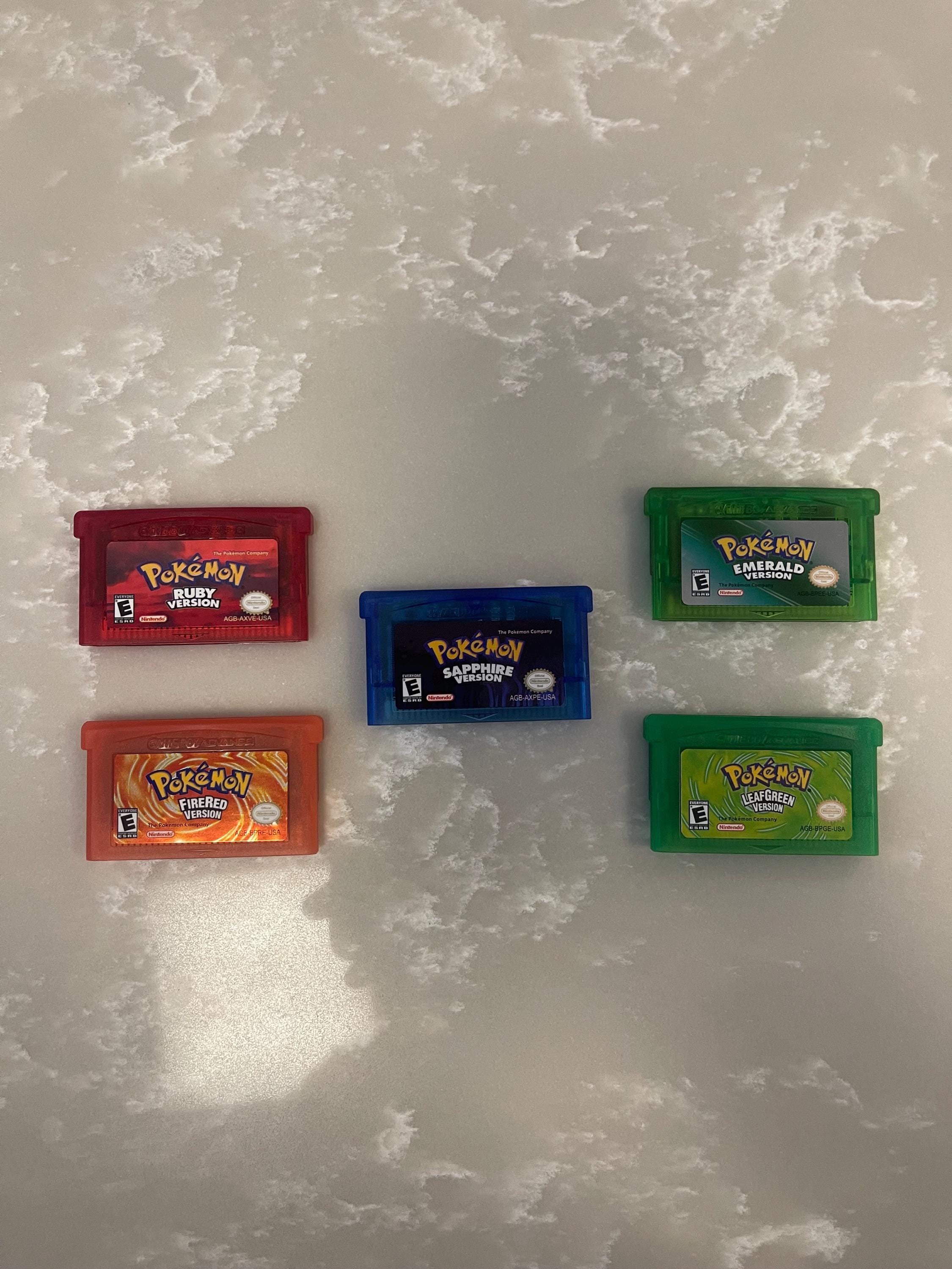 Pokemon GBA Games| Nintendo Fire Red, Leaf Green, Emerald, Ruby