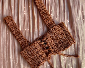 Custom Made Crochet Underbust Corset Belt