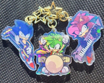 Sonic Underground inspired keychain