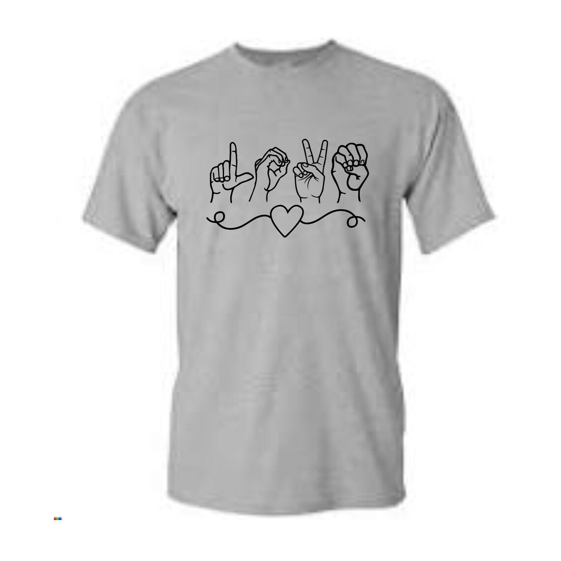 LOVE Sign Language SVG Etsy