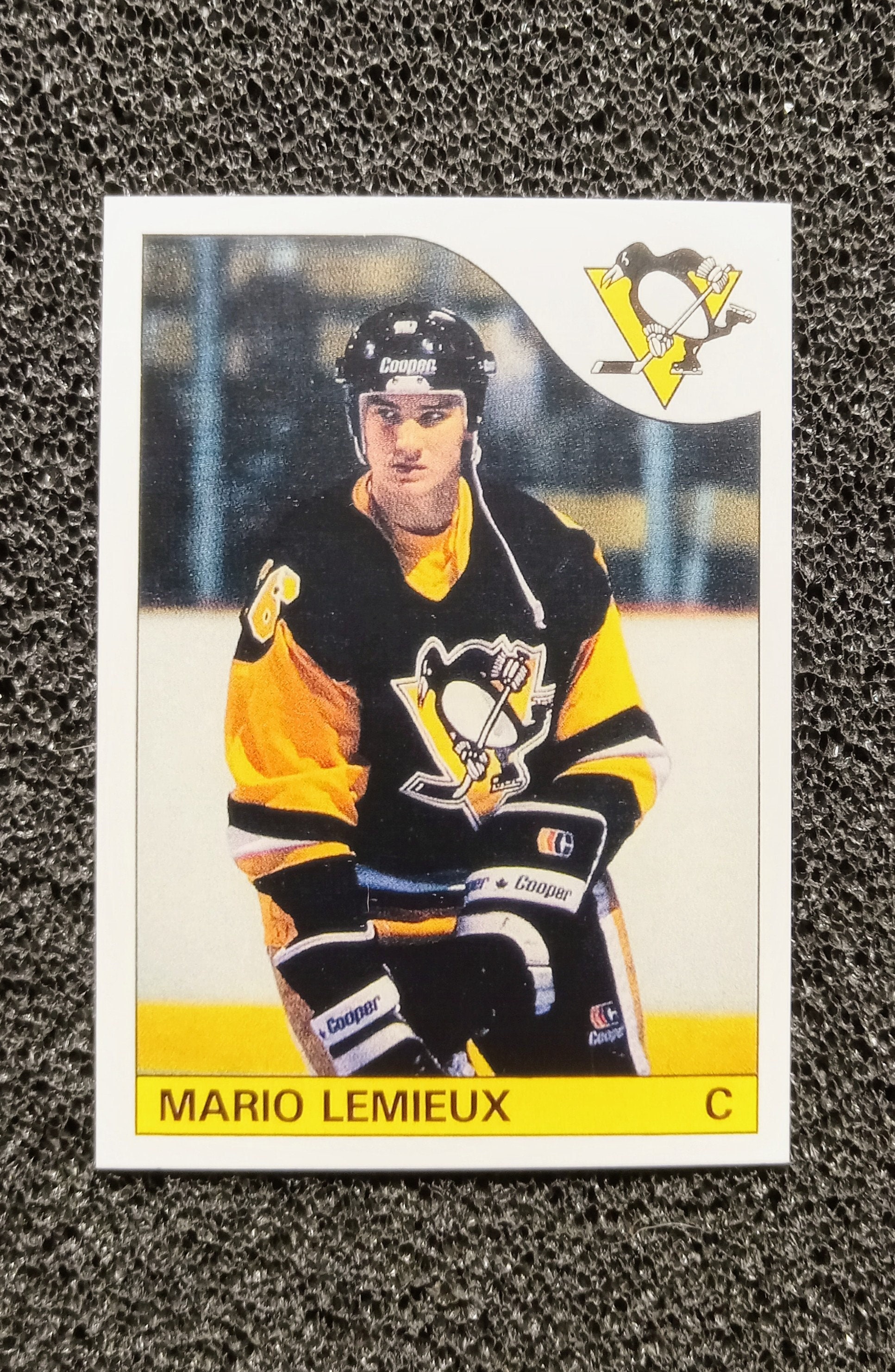 1985 Mario Lemieux Topps Rookie Card. Reprint Mint Condition - Etsy