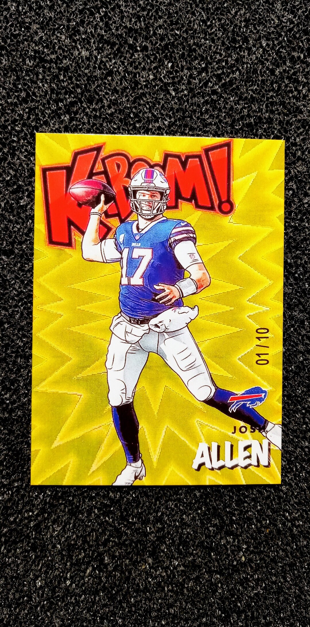 2021 Josh Allen KABOOM Panini Gold Card 1/10. Reprint Mint Condition Etsy