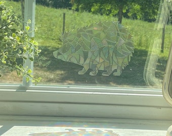 Hedgehog Window Cling,hedgehogs gifts,hedgehog gifts for women,hedgehog decoration,hedgehog stuff,cute hedgehog,hedgehog for mom,hedgie