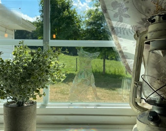 Chihuahua rainbow window clig,chihuahua decor, chihuahua art,chihuahua grandma,chihuahua puppy,short hair chihuahua,gift for chihuahua lover