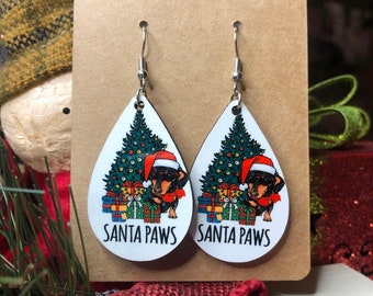 Dachshund/Wiener Dog Christmas Earrings