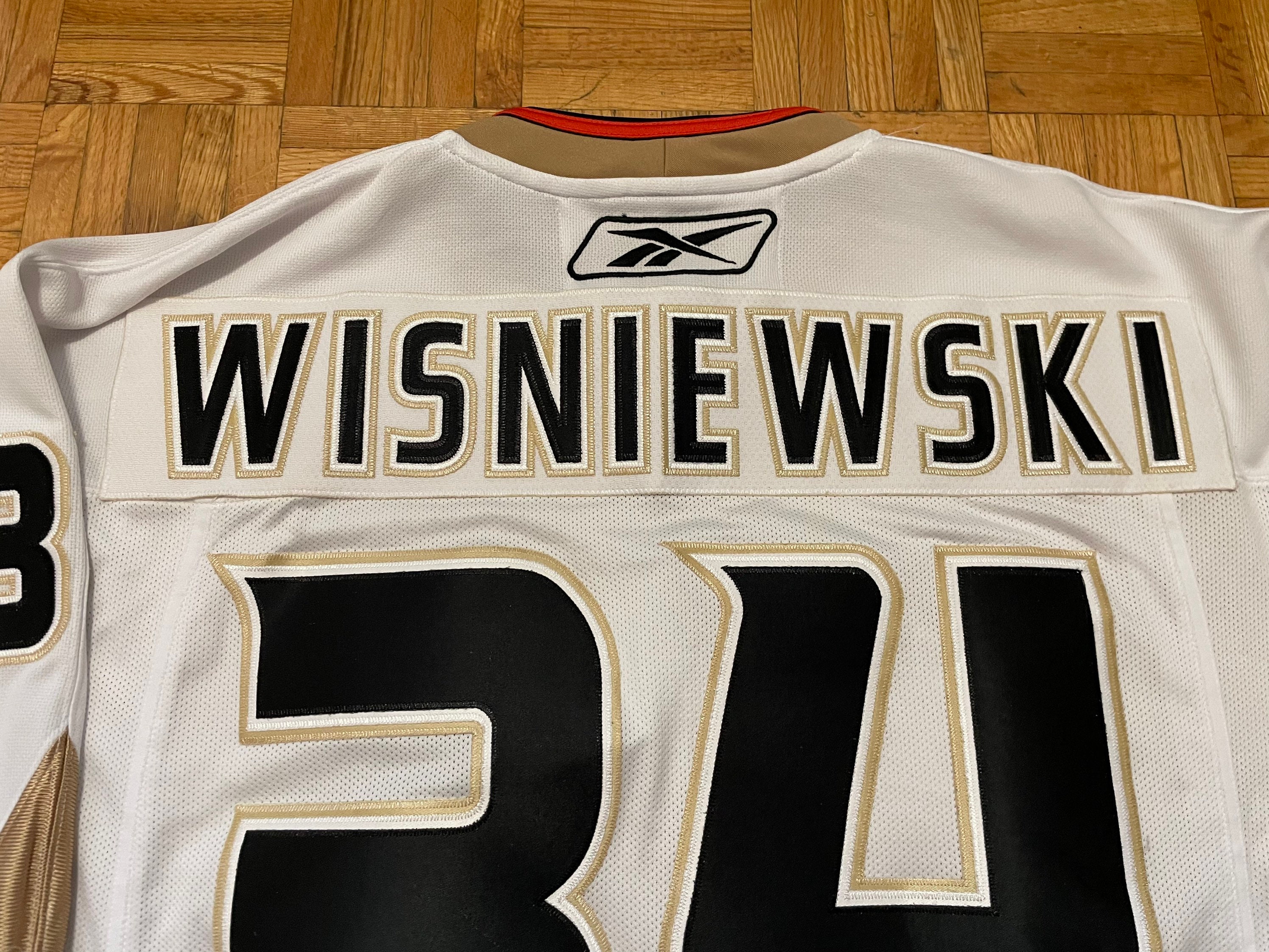 James Wisniewski Anaheim Ducks Reebok Size M Jersey 34 