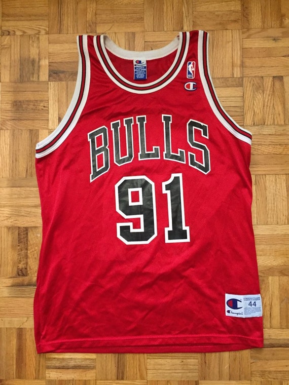 dennis rodman bulls jersey champion