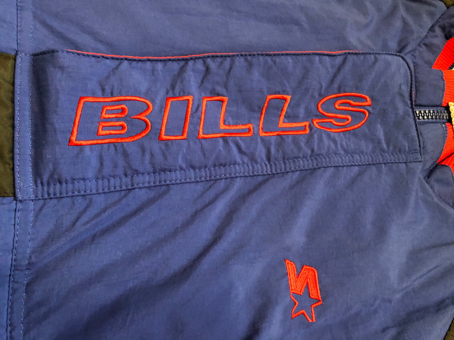 Buffalo Bills Starter Size XL Half Zip Pullover Jacket | Etsy