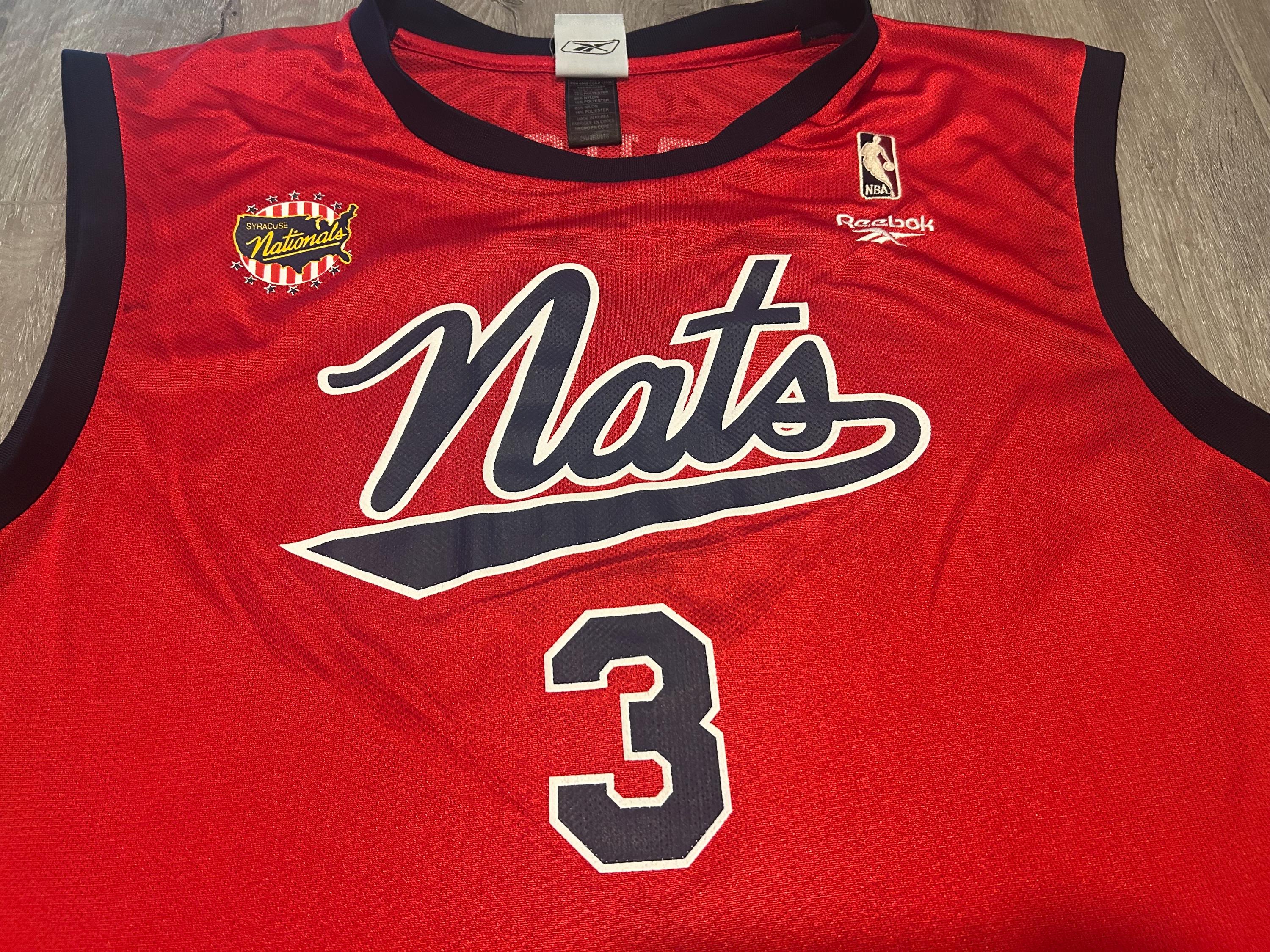 Allen Iverson Syracuse Nats Nationals Reebok Size 2XL XXL Jersey