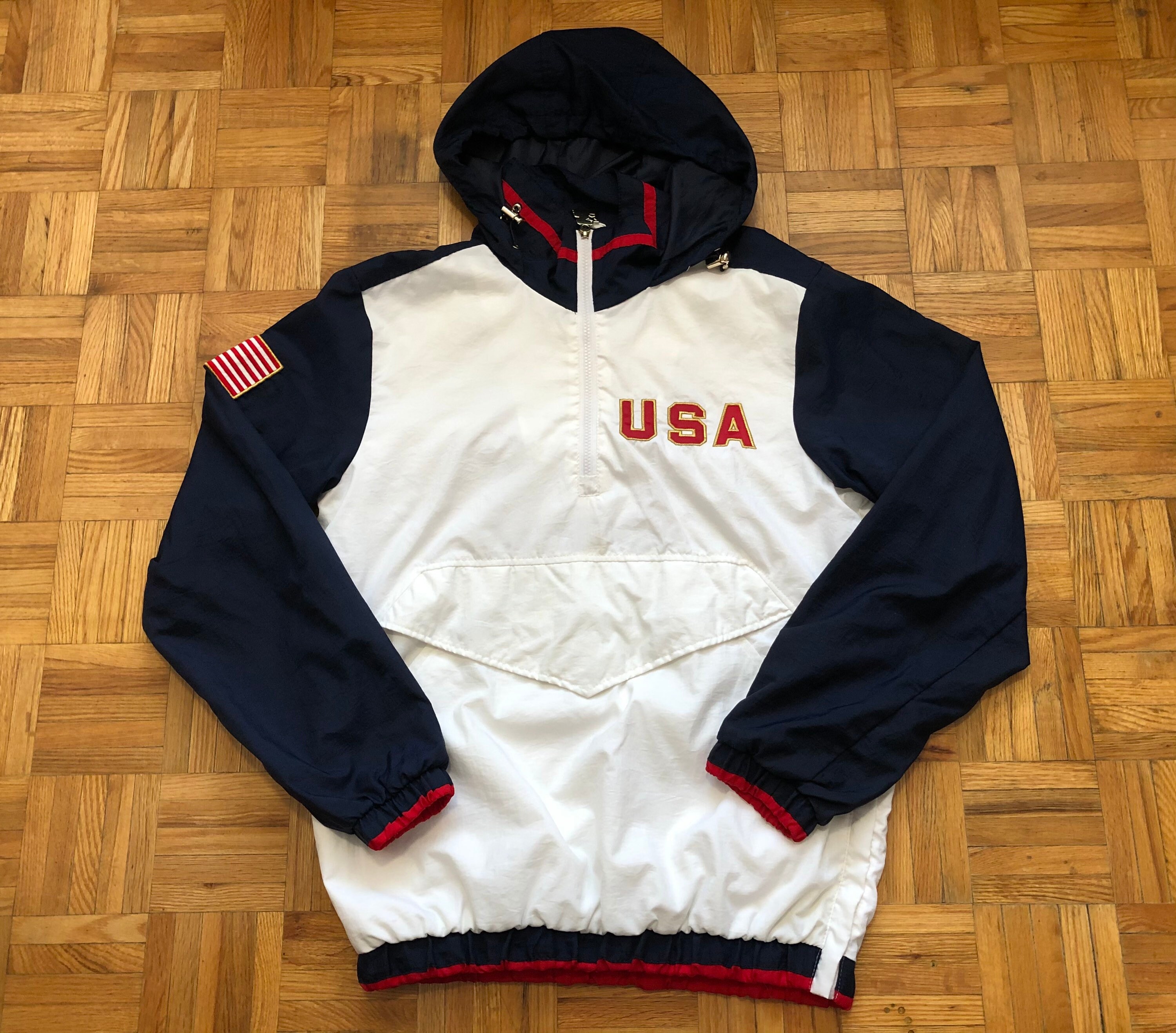 Dream Team USA Starter Size S Half Zip Pullover Light Jacket Etsy