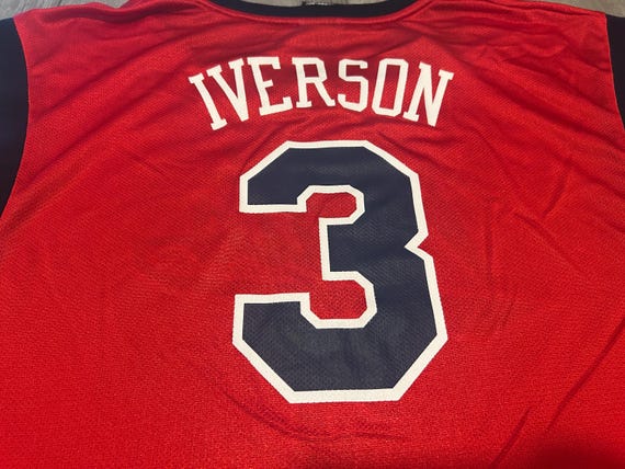 Allen Iverson Syracuse Nats Nationals Reebok Size 2XL XXL Jersey