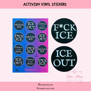 F * ck Ice Vinyl-Aufkleber - Anti-Eis-Protest-Menschenrechtsaufkleber Bild 4