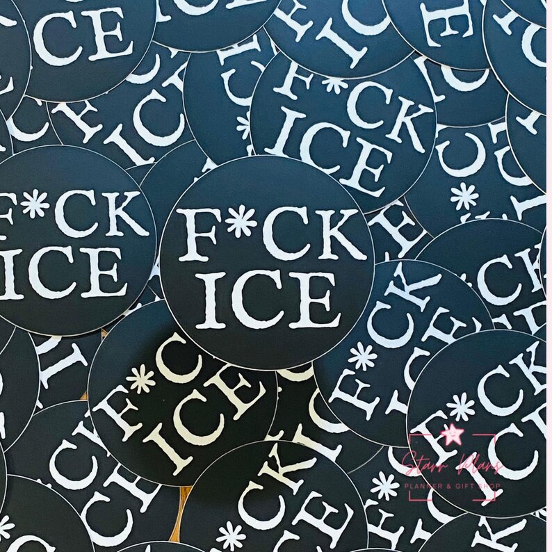 F * ck Ice Vinyl-Aufkleber - Anti-Eis-Protest-Menschenrechtsaufkleber Bild 3