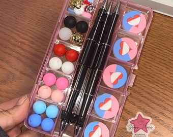 Ageplay Pride DIY Beaded Pen Kit | LGBTQ+ Pride Flag Beadable Pen Craft Kit
