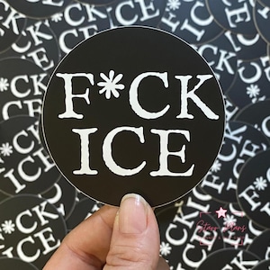 F * ck Ice Vinyl-Aufkleber - Anti-Eis-Protest-Menschenrechtsaufkleber Bild 1