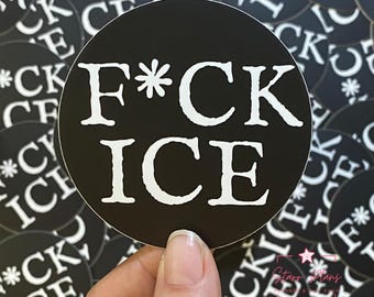 Pegatina de vinilo "Que le den al hielo" - Pegatinas de protesta de activistas antihielo por los derechos humanos