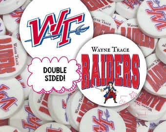 Wayne Trace Raiders Ohio Silicone Focal Bead for Beadable Pens & Keychains School Mascot