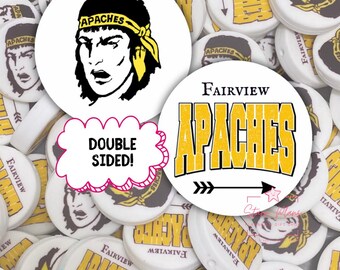 Fairview Apaches Northwest Ohio Silicone Focal Bead for Beadable Pens & Keychains School Mascot
