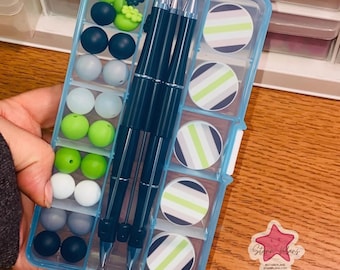Agender Pride DIY Beaded Pen Kit | LGBTQ+ Pride Flag Beadable Pen Craft Kit