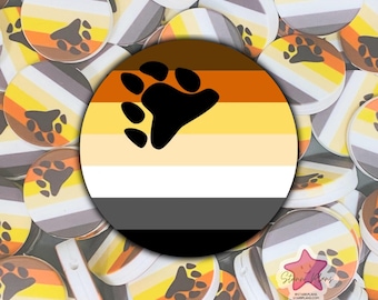 Bear Brotherhood Pride Flag Silicone Focal Bead for Beadable Pen Keychains