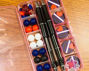 Leather Pride DIY Beaded Pen Kit | LGBTQ+ Pride Flag Beadable Pen Craft Kit