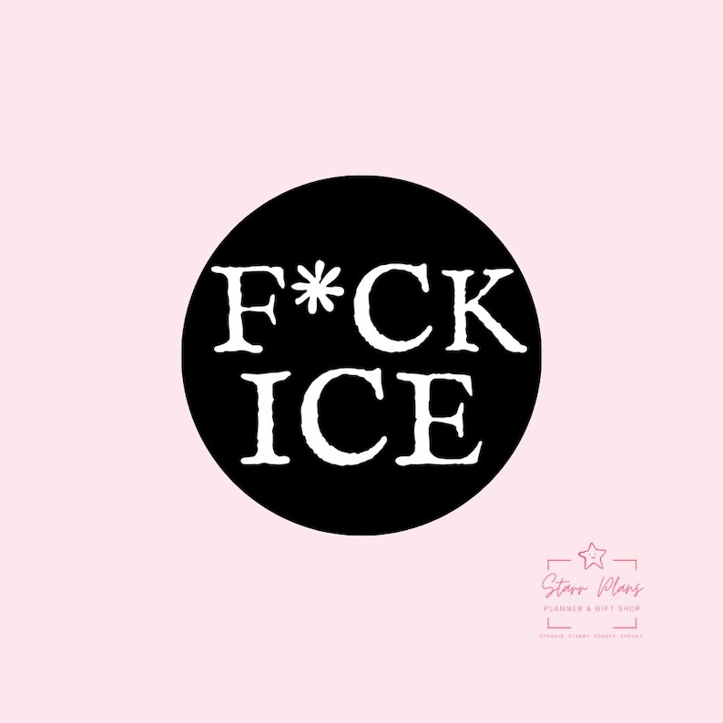 F * ck Ice Vinyl-Aufkleber - Anti-Eis-Protest-Menschenrechtsaufkleber Bild 2
