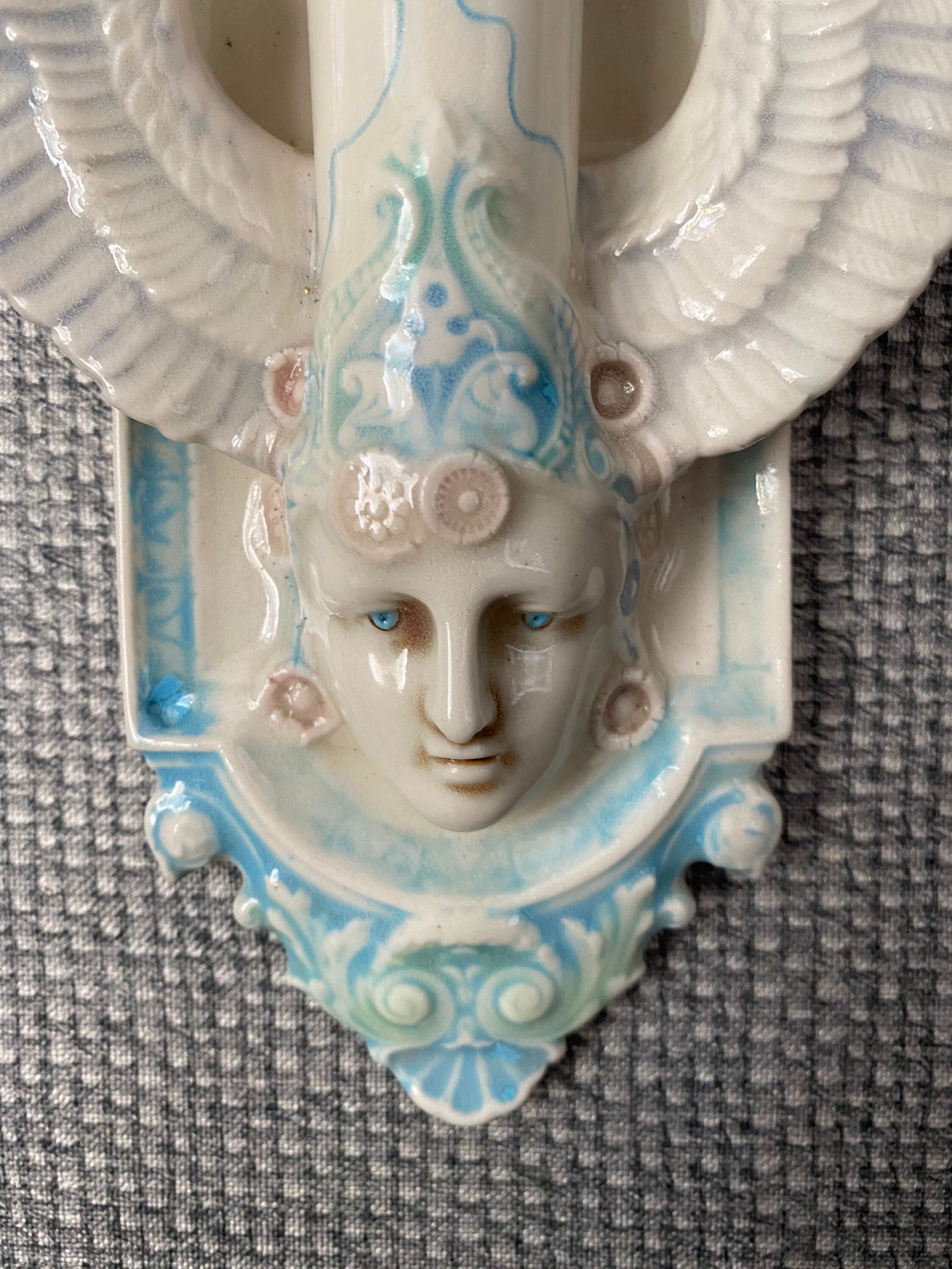 Vintage Art Pottery David Keyes Large Winged Wall Etsy
