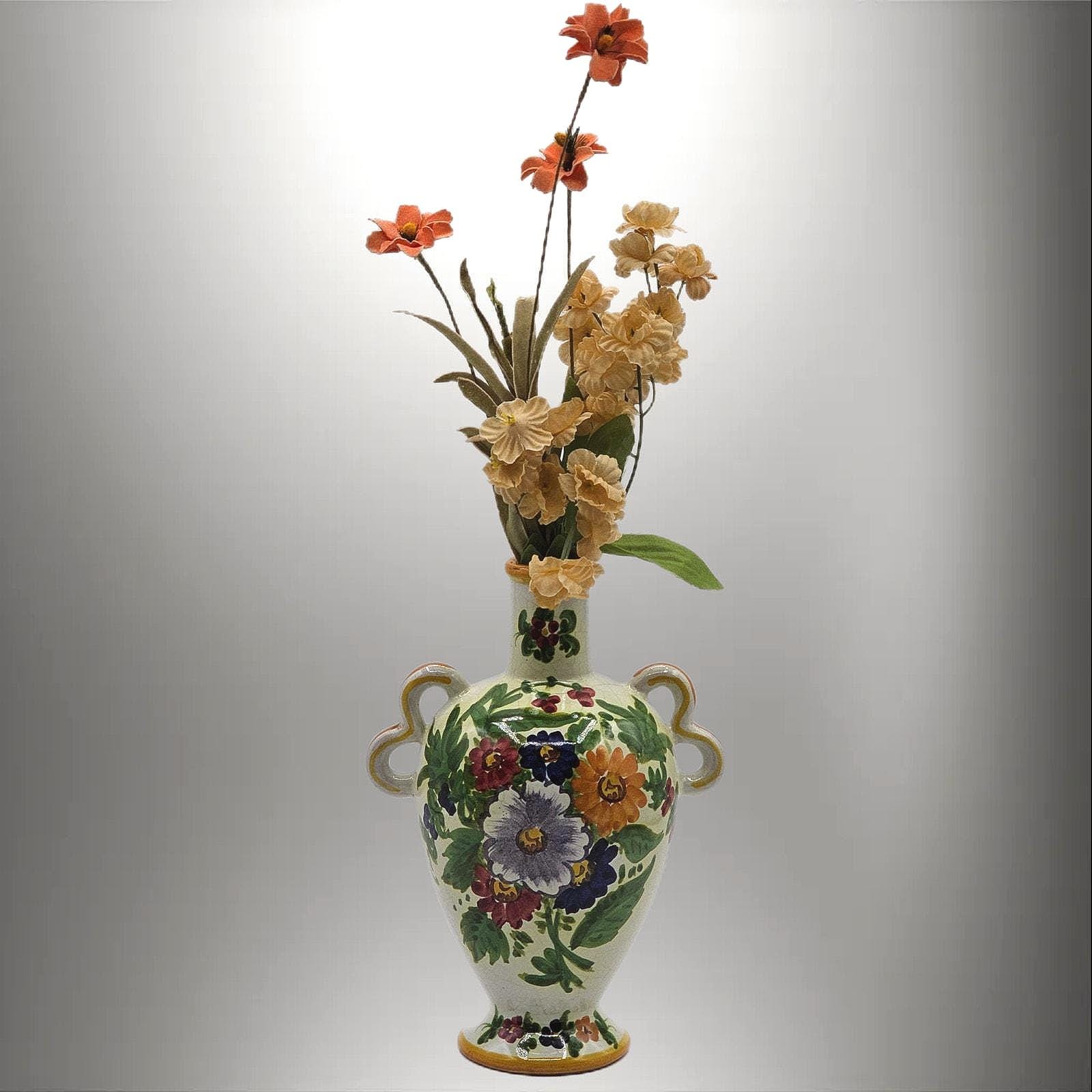 Deruta Ceramic Vase - Etsy