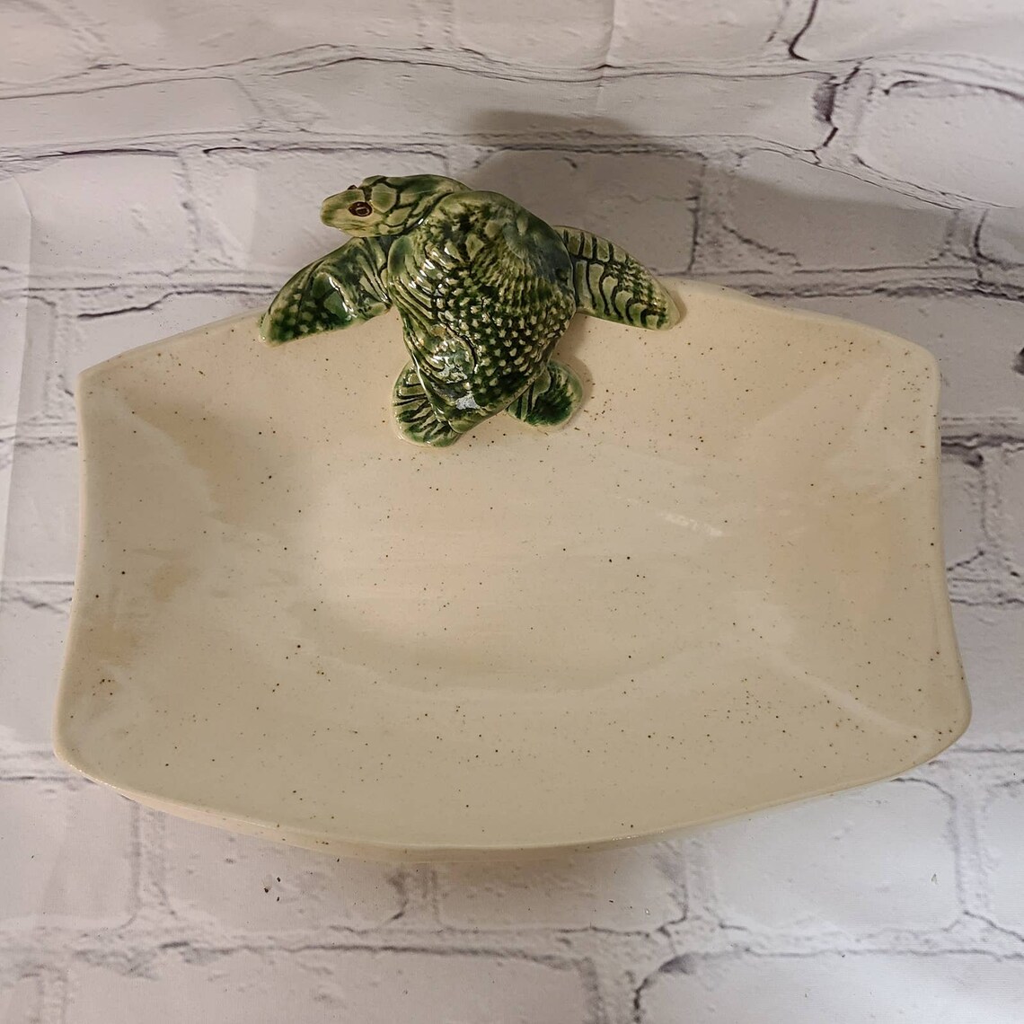 2003 Ceramic Turtle Trinket Serving Dish Platter Nautical Etsy UK