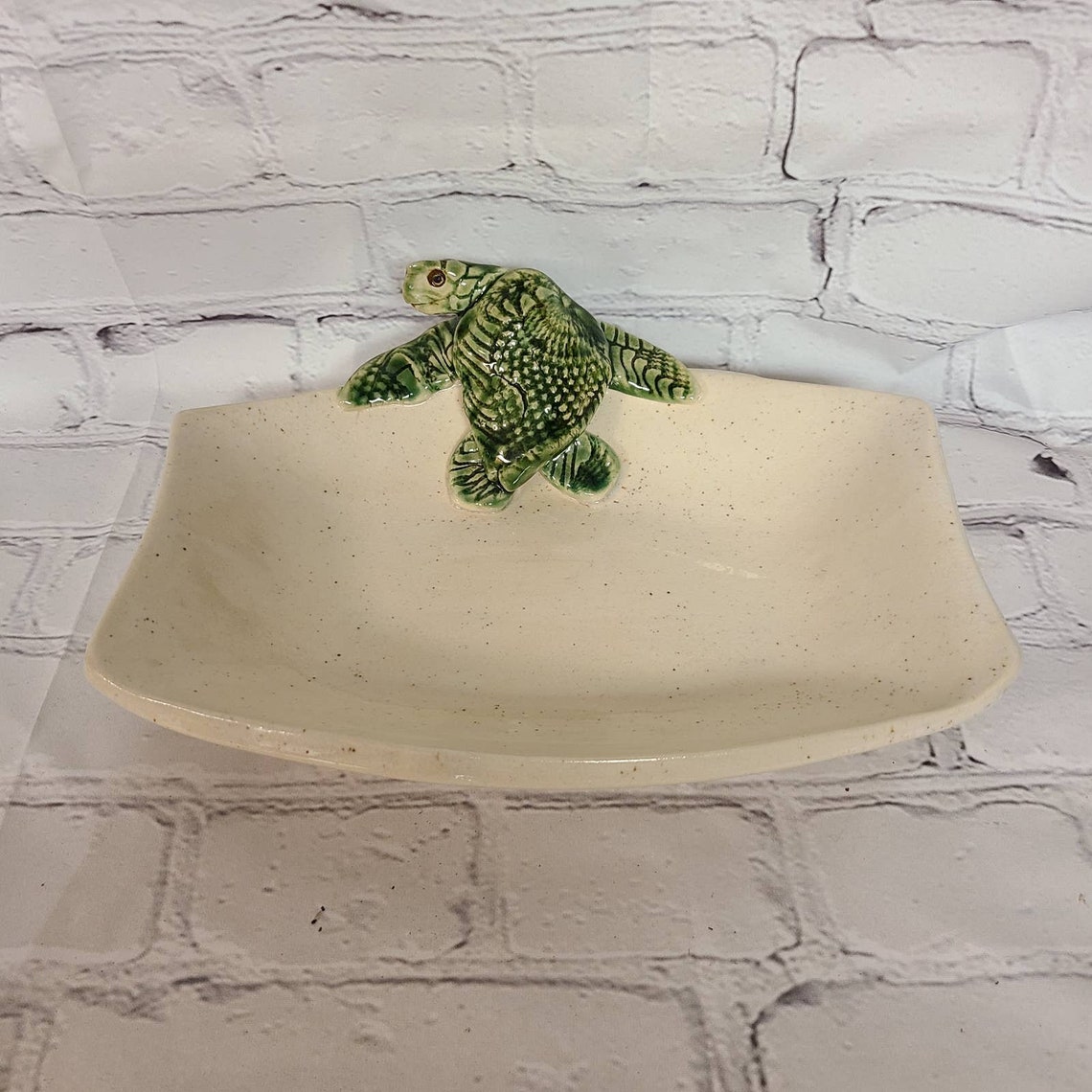 2003 Ceramic Turtle Trinket Serving Dish Platter Nautical Etsy UK
