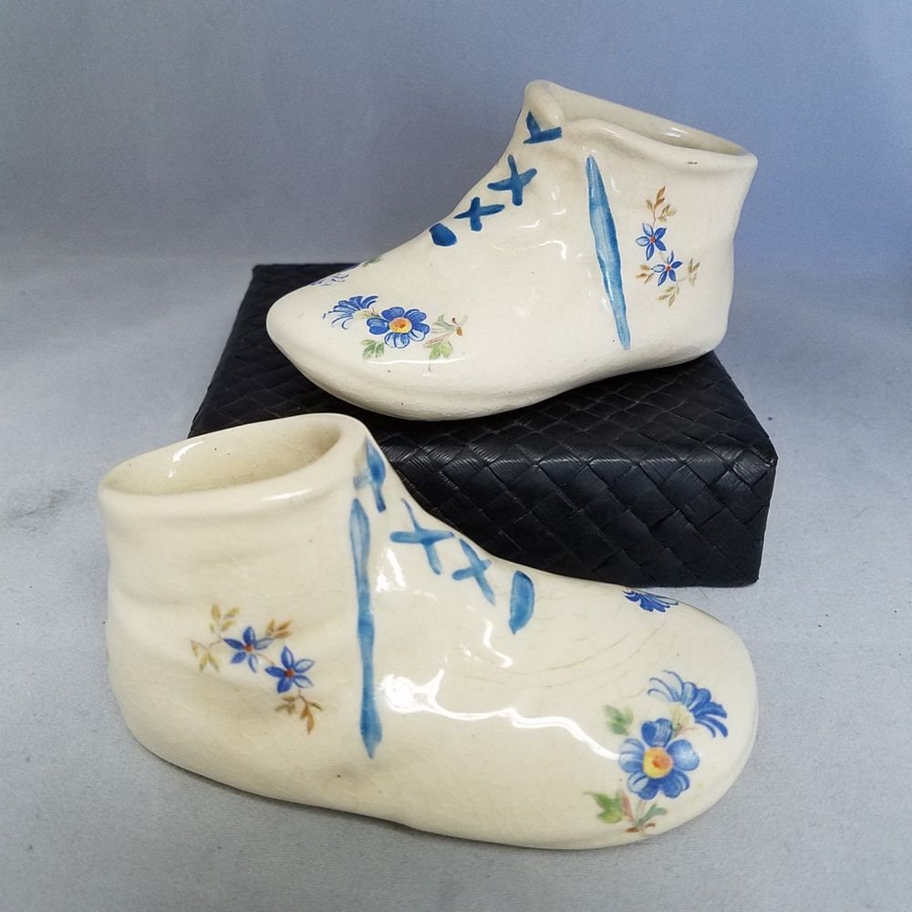 Vintage porcelain baby shoes Clearance