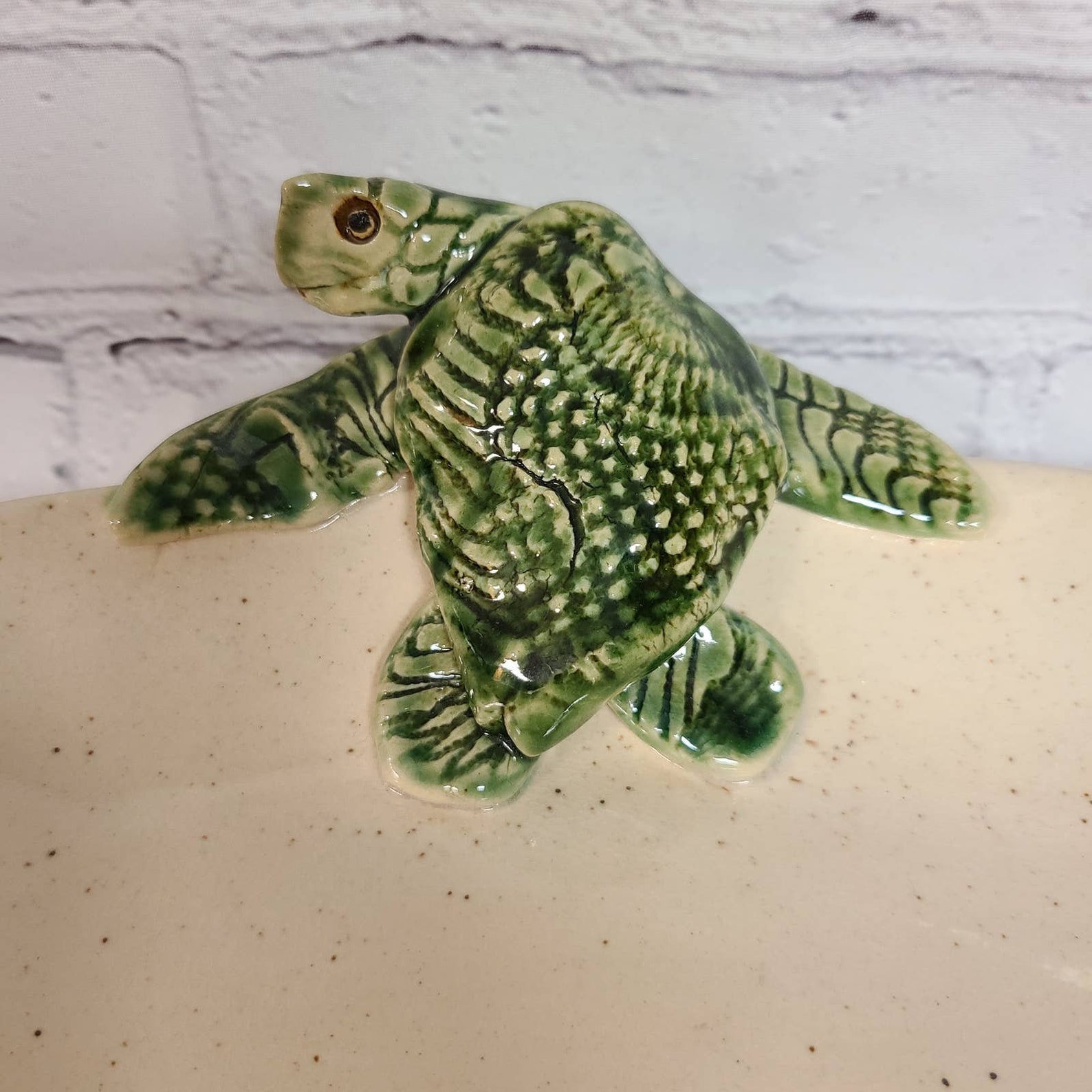 2003 Ceramic Turtle Trinket Serving Dish Platter Nautical Etsy UK