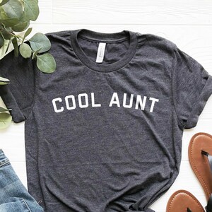 Cute Aunt T-Shirt For Women - Light Green Short Sleeve Tee, Funny Auntie Gift, Casual Cotton Blend Top - View #14