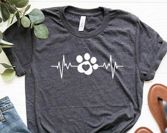Paw Heartbeat Shirt, Veterinarian Shirt, Veterinary School, Vet Technician Shirt, Veterinarian Gift, Veterinarian Shirt, Dog Lover Shirt