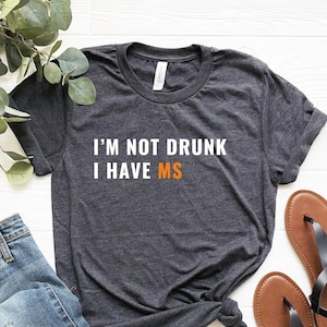 MS Shirt, Multiple Sclerosis Tee, MS Warrior Tshirt, MS Gifts, Multiple Sclerosis Awareness Shirt, Orange Ribbon Shirt, Unisex Tshirt