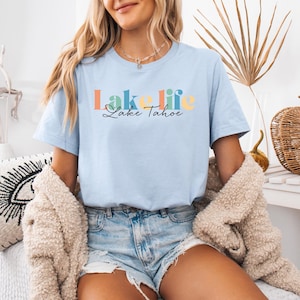 Custom Lake Name Shirt: Groovy Lake Life Tee, Boating Gift